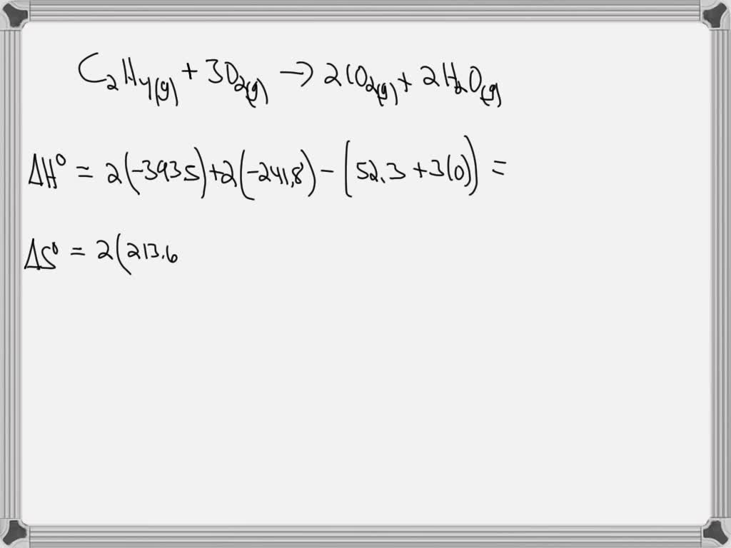 SOLVED Calculate the free energy change of the following reaction