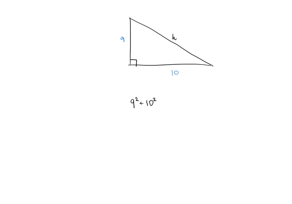 solved-what-is-the-hypotenuse-with-leg-9-and-leg-10-in-radical-form