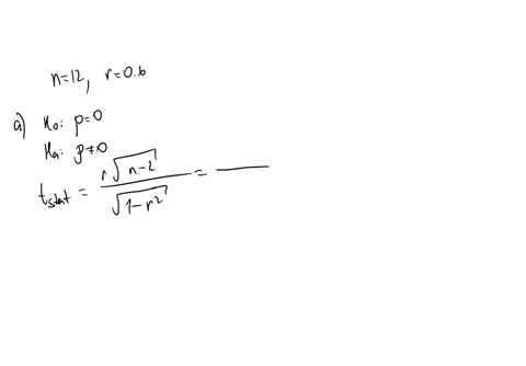you-are-testing-the-null-hypothesis-that-there-is-no-linear-relationship-between-two-variables-x-and-y-from-your-sample-of-n-12-you-determine-that-r-06-what-is-the-value-of-tstat-b-at-the-00-40875