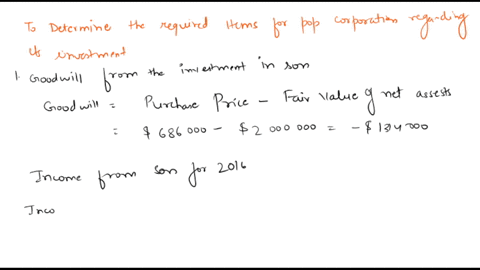 p-2-1-computations-for-a-midyear-purchase-investee-has-a-discontinued-operations-gain-pop-corporation-paid-686000-for-a-30-percent-interest-in-son-corporations-outstanding-voting-stock-on-ap-50611