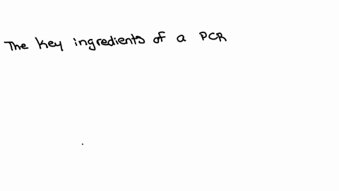 which-of-the-following-are-essential-components-of-a-pcr-reaction
