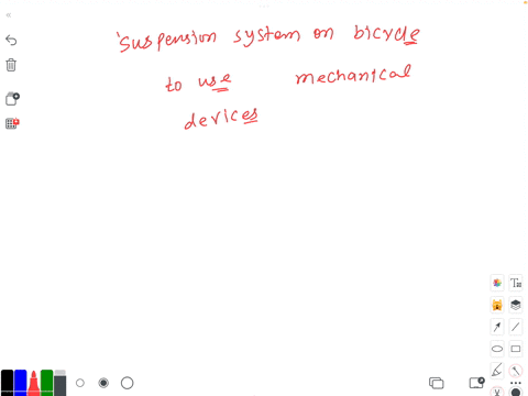 the-suspension-system-on-a-bicycle-is-likely-to-use-which-of-the-following-mechanical-devices-a-a-chain-b-a-pulley-c-a-gear-d-a-spring-e-none-of-the-above-78847