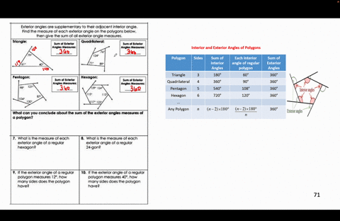 exterior-angles-are-supplemeniar-i0-ineir-adacent-inierior-angle-find-the-measure-each-exterior-angl-kne-polygons-below-jnen-gve-ne-sum-di-aneror-cngle-measures-trlangle-quadrilateral-elerk-73234