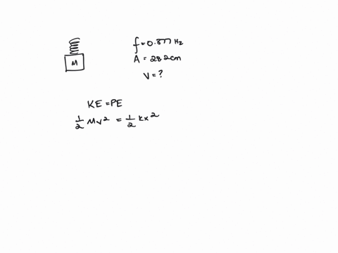 flag-a-mass-spring-system-is-oscillating-with-frequency-f-0377-hz-and-amplitude-a-282-cm-find-its-speed-at-the-point-where-its-kinetic-and-potential-energies-are-equal