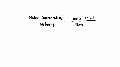 explain-molar-concentration