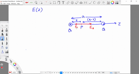 find-the-electric-field-ez-along-the-straight-line-going-between-two-equal-charges-q-put-at-the-distance-a-from-each-other