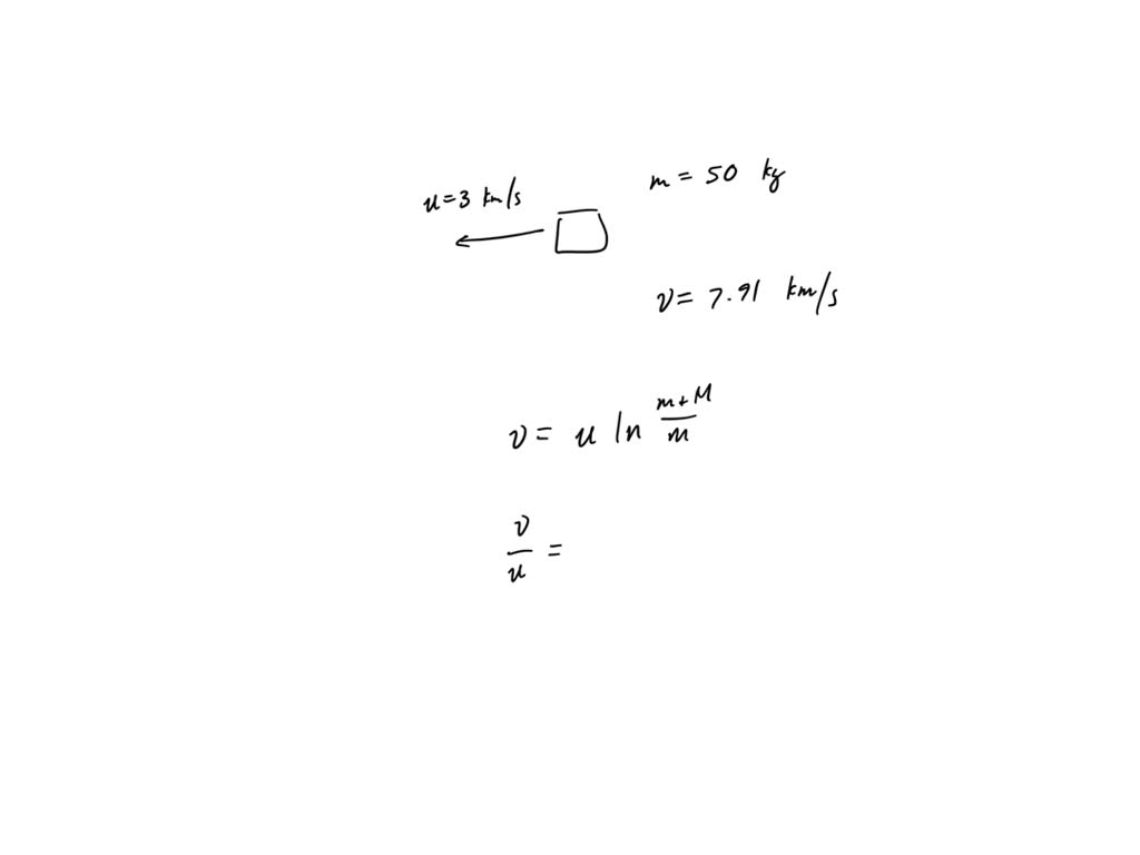 SOLVED: Problem: Estimate the fuel mass needed to launch a small ...