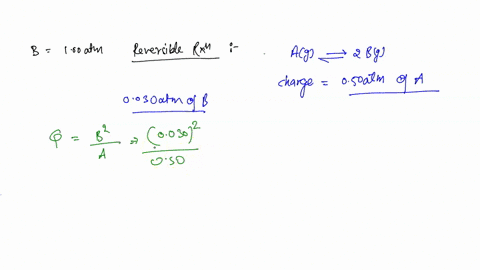 a-reaction-vessel-is-charged-with-050-atm-of-a-and-0030-atm-of-b-once-the-reaction-reaches-equilibrium-what-is-the-equilibrium-partial-pressure-of-b-kp-for-this-reaction-is-672-a-g-2-b-g-05616