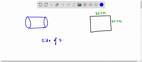 a-square-sheet-of-paper-of-side-22-cm-is-rolled-to-form-a-cylinder-1-find-the-radius-of-the-cylinder-46137