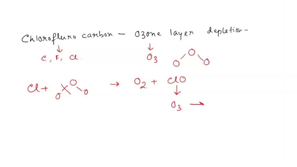SOLVED You have read that the chlorine atoms released from CFCs in the