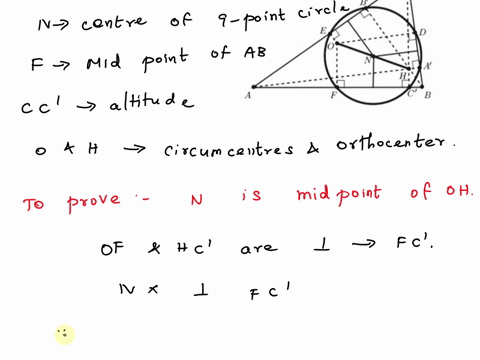 nine-point-center-theorem-the-nine-point-center-is-the-midpoint-of-the-line-segment-frm-the-circumcemter-0-ihe-orthocenter-in-particular-the-nine-point-center-lies-on-the-euler-line-we-now-k-61458