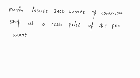 brief-exercise-11-3-on-june-1-marin-inc-issues-3400-shares-of-no-par-common-stock-at-a-cash-price-of-9-per-share-journalize-the-issuance-of-the-sharescredit-account-titles-are-automatically-04307