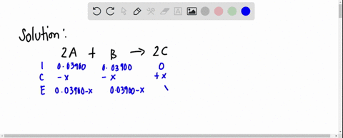 before-any-reaction-occurs-the-concentrations-of-a-and-b-in-the-reaction-below-are-each-003900-m-what-is-the-equilibrium-constant-if-the-concentration-of-a-at-equilibrium-is-001365-m-2aaqbaq-53272