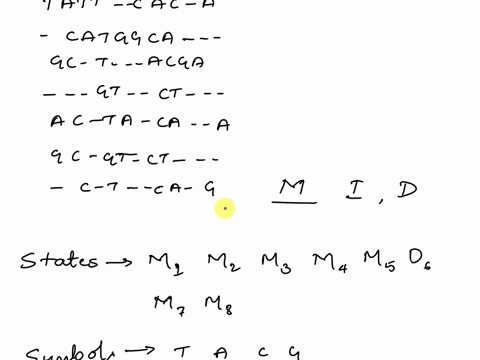 construct-a-profile-hidden-markov-model-phmm-for-the-following-8-dna-sequences-using-their-multiple-alignment-given-below-the-columns-with-an-at-the-bottom-indicate-the-match-states-which-co-78805