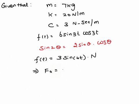 an-7-kg-mass-is-attached-to-a-spring-hanging-from-the-ceiling-and-allowed-to-come-to-rest-assume-that-the-spring-constant-is-20-nm-and-the-damping-constant-is-3-n-seclm-at-time-t0-an-externa-53118