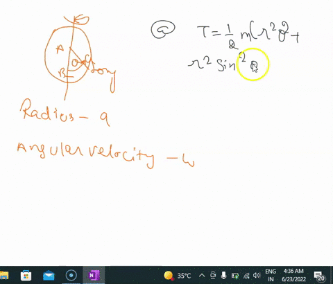 a-bead-ofmass-m-slides-without-friction-on-a-circular-hoop-of-radius-a-the-which-is-constrained-hoop-lies-in-a-vertical-plane-to-rotate-about-a-vertical-diameter-with-constant-angular-veloci-06932
