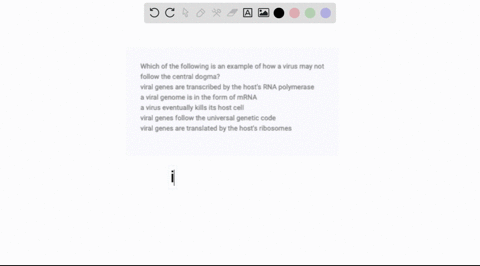 which-of-the-following-is-an-example-of-how-a-virus-may-not-follow-the-central-dogma-viral-genes-are-transcribed-by-the-hosts-rna-polymerase-a-viral-genome-is-in-the-form-of-mrna-a-virus-eve-60481