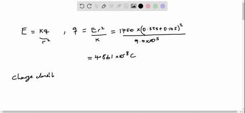 the-electric-field-at-a-distance-of-0145-m-from-the-surface-of-a-solid-insulating-sphere-with-radius-0355-m-is-1750-nc-a-assuming-the-spheres-charge-is-uniformly-distributed-what-is-the-charge-densi-2