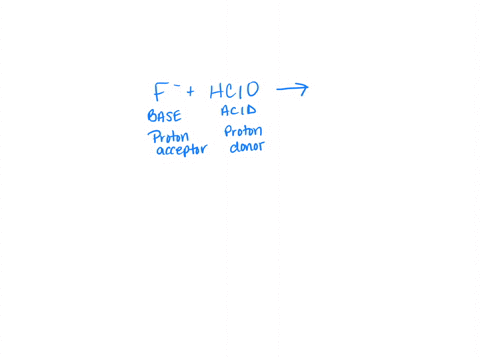 1-write-a-net-ionic-equation-for-the-reaction-between-mathbff-and-mathbfh-c-i-o-that-shows-mathbff-behaving-as-a-bronsted-lowry-base-use-the-lowest-possible-coefficients-omit-states-of-matter-2-decide