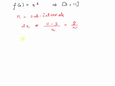 in-this-problem-you-will-calculate-the-area-between-fxx2-and-the-x-axis-over-the-interval-311-using-a-limit-of-right-endpoint-riemann-sums-arealimnk1nfxkx-express-the-following-quantities-in-25703