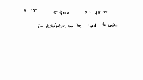 a-random-sample-of-15-statistics-textbooks-has-a-mean-price-of-100-with-a-standard-deviation-of-3175-determine-whether-a-normal-distribution-or-a-t-distribution-should-be-used-or-whether-nei-16082