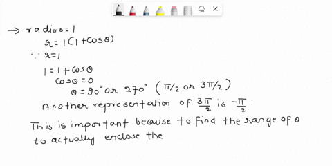 use-double-integral-in-polar-coordinates-to-find-the-area-of-the-region-bounded-on-the-inside-by-the-circle-of-radius-and-on-the-outside-by-the-cardioid-11-cos-1pi8-27957