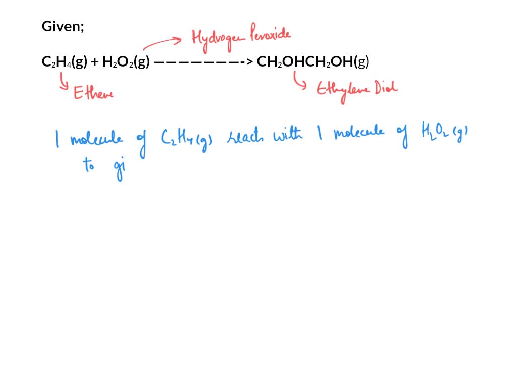 SOLVED Interpret the following equation for a chemical reaction