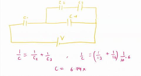 consider-the-circuit-shown-in-the-figure-below-the-four-capacitors-have-capacitances-c114uf-c2-15uf-c3-15pf-c4-1spf-and-are-connected-to-a-battery-of-voltage-v-28volts-when-all-capacitors-ar-01718
