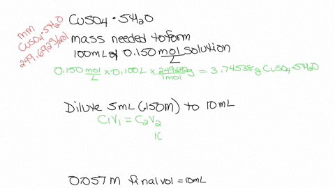 pre-lab-calculations-the-following-calculations-need-to-be-completed-in-your-notebook-before-you-walk-into-your-laboratory-session-calculate-the-mass-of-copper-ii-sulfate-pentahydrate-necess-62432