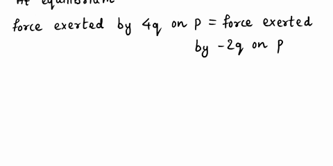 two-fixed-point-charges-4q-and-2q-are-kept-1m-apart-where-should-the-third-point-charge-p-be-kept-so-that-it-is-in-equilibrium-92234