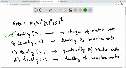 a-reaction-has-the-rate-law-given-below-determine-which-of-the-following-correctly-predicts-the-change-in-the-rate-of-the-reaction-based-on-the-change-in-concentration-of-that-reactant-assume-all-othe