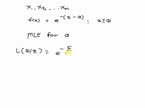 81-let-x1-xn-be-a-sample-from-the-distribution-whose-density-function-is-fx-begincasese-x-theta-x-geq-theta-0-text-otherwise-endcases-determine-the-maximum-likelihood-estimator-of-hint-one-must-reason