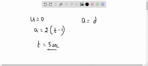 starting-from-rest-acceleration-of-a-particle-is-a-2t-1-the-velocity-of-the-particle-at-t-5s-is-rpet-2002-a-15-msec-b-25-msec-c-5-msec-d-none-of-these
