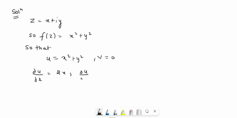 given-the-function-fz-zz-show-that-i-the-function-is-differentiable-at-z-and-nowhere-else-ii-the-function-is-nowhere-analytic-71582