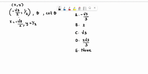 3-2-is-on-the-terminal-side-of-an-angle-0-2-the-exact-value-of-cot-0-is-the-point-oa-0-b-2-0-c-v3-0-d-213-0e-none-of-these-61397