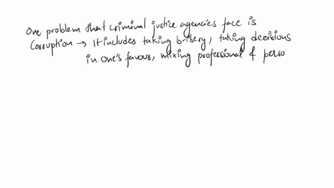 define-a-criminal-justice-agency-problem-that-you-are-familiar-with-and-understand-in-some-depth-discuss-why-the-problem-exists-develop-alternative-solutions-decide-which-solution-is-the-mos-93953