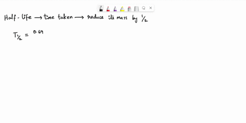 what-is-the-decay-constant-gamma-of-a-radioactive-material-ofhalf-life-2-minutes-43495
