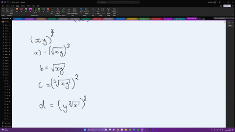 which-of-the-following-is-equivalent-to-open-parentheses-x-y-close-parentheses-to-the-power-of-3-over-2-end-exponent-a-open-parentheses-square-root-of-x-y-end-root-close-parentheses-cubed-b-square-roo