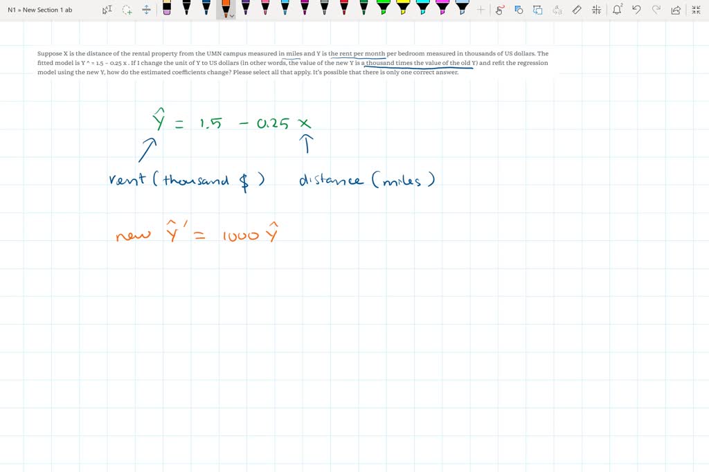 SOLVED Suppose X is the distance of the rental property from the UMN campus measured in miles