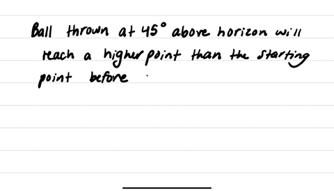 three-identical-balls-are-thrown-from-a-cliff-of-height-h-above-a-horizontal-plane-one-ball-is-thrown-at-an-angle-of-45-degrees-above-the-horizon-the-second-is-thrown-horizontally-and-the-third-is-thr