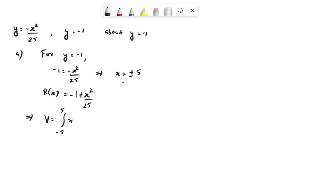 SOLVED Find the volume of the solid generated by revolving the region