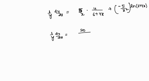 1-point-all-parts-of-this-problem-refer-to-the-function-below-y-6-4xsix-a-use-logarithmic-ditferentiation-to-find-dy-dx-b-find-the-slope-of-the-tangent-line-at-_-slope-c-find-the-equation-of-19816