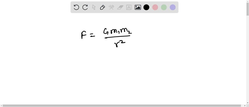 SOLVED: The gravitational force between two point masses m1 and m2 and ...