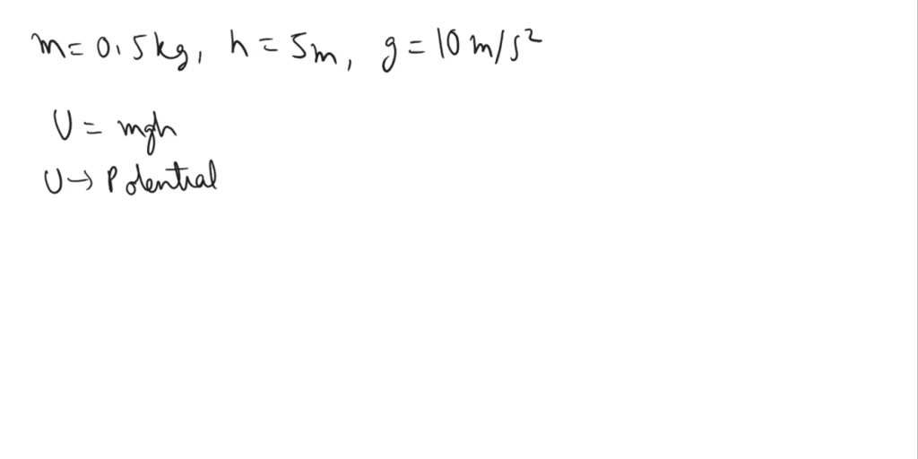 solved-a-stone-of-mass-0-5-kg-is-dropped-from-a-height-of-5-m