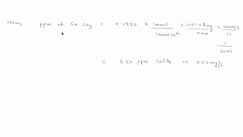 titration-of-cal-and-mgl-in-a-5000-ml-sample-of-hard-water-required-2365-ml-of-001205-m-edta-a-second-5000-ml-aliquot-was-made-strongly-basic-with-naoh-to-precipitate-mgl-as-mg-oh2s-the-supe-09884