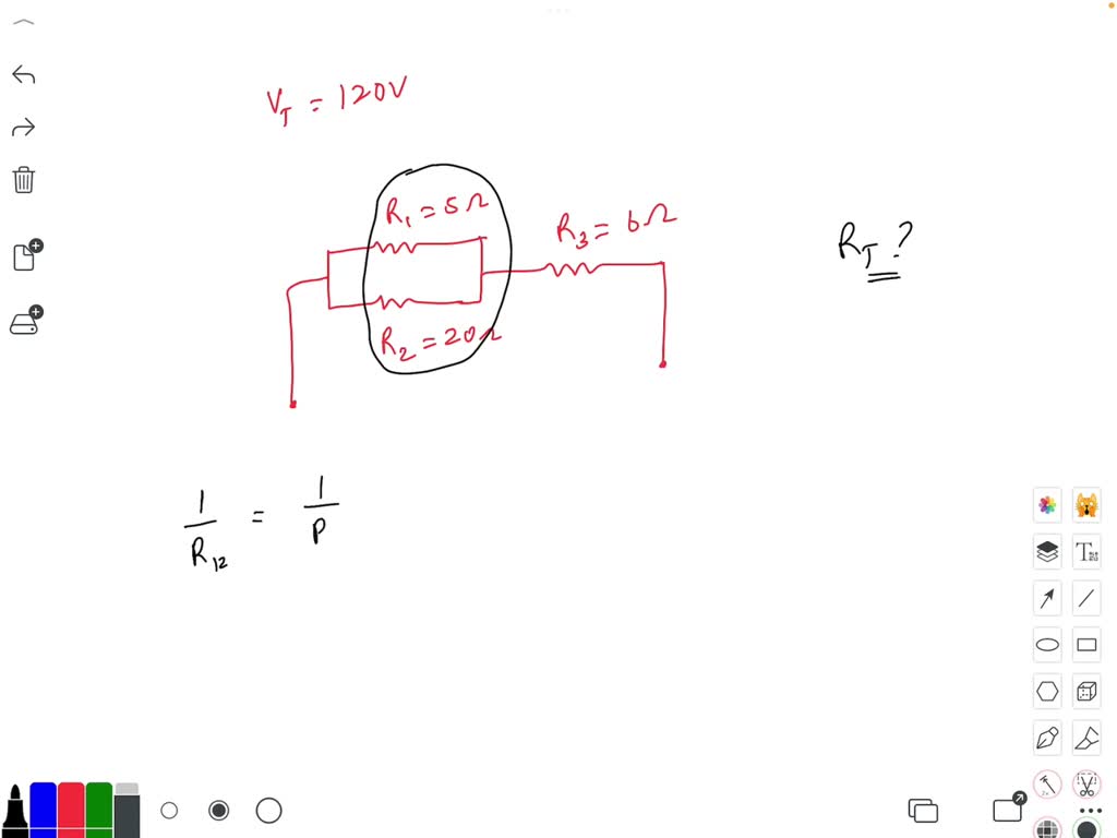 SOLVED: Multiple Choice. For a series-parallel circuit with Vt= 120V ...