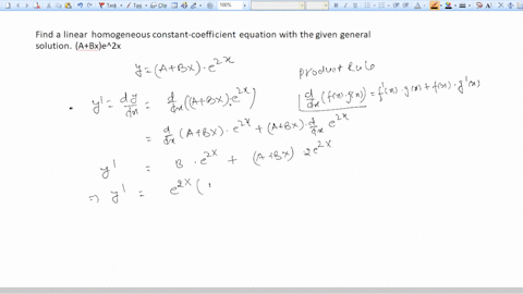 find-a-linear-homogeneous-constant-coefficient-equation-with-the-given-general-solution-abxe2x-95599