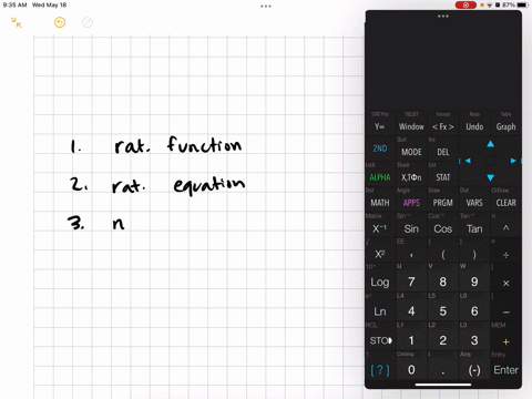 GenMath (Quiz #1) Determine whether the given is a rational...