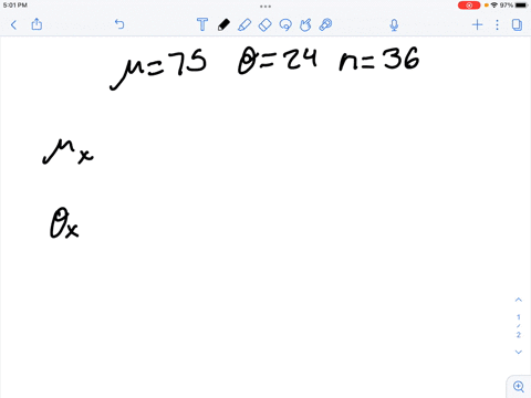 determine-x-and-x-from-the-given-parameters-of-the-population-and-sample-size75-24-n36-39124
