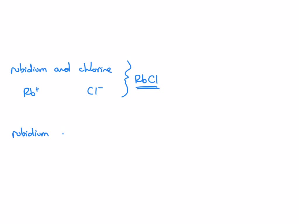 SOLVED What is the chemical formula for the compound formed between